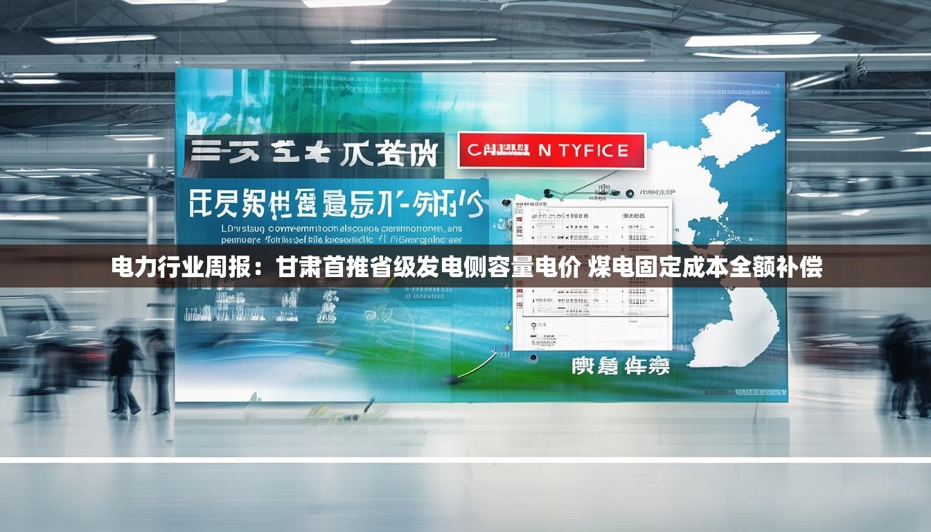 电力行业周报:甘肃首推省级发电侧容量电价 煤电固定成本全额补偿 电力行业周报:甘肃首推省级发电侧容量电价 煤电固定成本全额补偿
